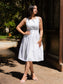 Scarlet Sophistication Dress - White