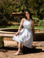 Scarlet Sophistication Dress - White