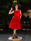 Scarlet Sophistication Dress - Red