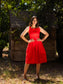 Scarlet Sophistication Dress - Red