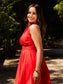 Scarlet Sophistication Dress - Red